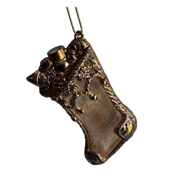 Lenox Holiday Stocking Silverplated Ornament 4 Inch With Box - Picture 7 of 7